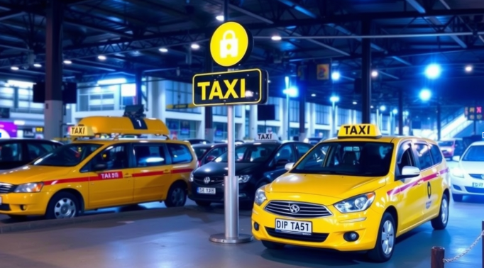 railway station taxi stand