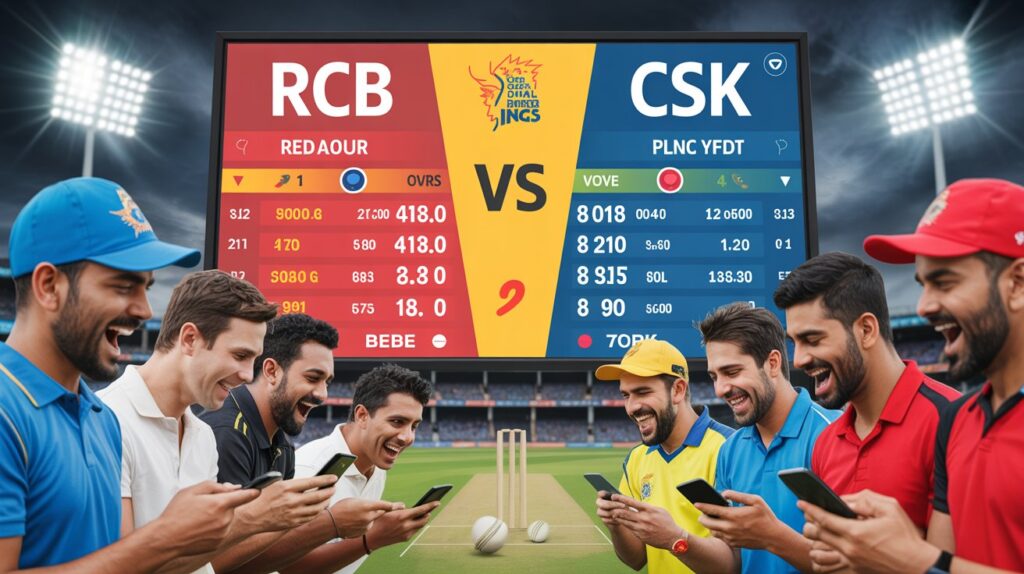 RCB vs CSK Live Score