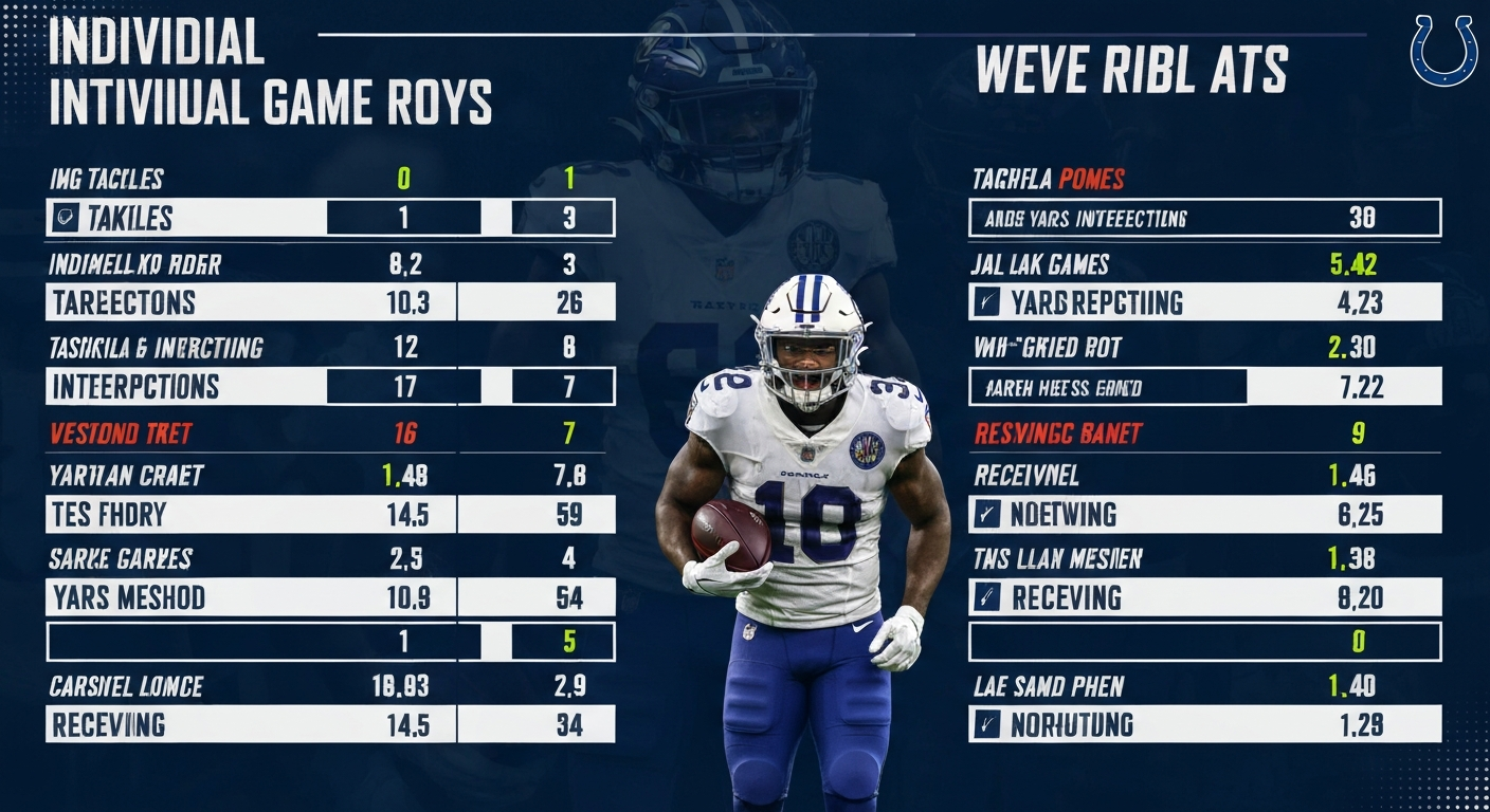 Indianapolis Colts vs Baltimore Ravens Match Player Stats